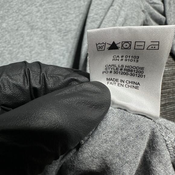 Robert Barakett CARL LS Hoodie Men's 2XL Gray Pullover 3 Button - Picture 10 of 12